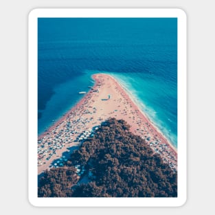 Bird's Eye View Painting Of Island Gift Sticker